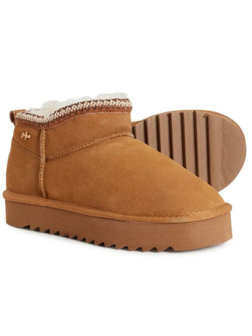 MEXX Suede Sheep Shearling Lining Booties (For Women) **New in Original Box